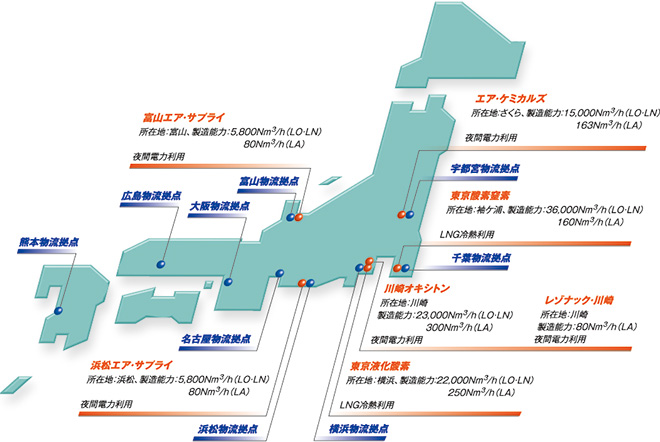 供給拠点マップ